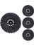 1.9 Beadlock Tekerlekler Tırmanma ve Kauçuk Lastikler 120MM Çap 1/10 Rc Araç Axıal SCX10 Iı -4 T6 Siyah (Yurt Dışından) 3