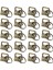20 Adet Anahtarlık Halkalı Anahtarlık Donanımı Çanta Dokuması Için, Bronz (Yurt Dışından) 1