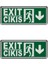 3W Çıkış-Exit LED Armatür - 2 Adet (Aşağı) Hs 4601 1