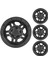 4 Adet Plastik Beadlock 2.2 Tekerlek Göbeği Jantları 1/10 Rc Paletli Araba Eksenel SCX10 Wraith Capra RR10 Trx4 D90 (Yurt Dışından) 2