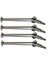 144001 144010 124007 124016 124019 124018 Rc Araba Yükseltme Parçaları Için 4 Adet Metal Tahrik Mili ve Tekerlek Somunu, Siyah (Yurt Dışından) 3