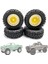 4 Adet 1.0 Lastikler ve Metal Beadlock Jant Seti 1/24 Rc Paletli Araba Eksenel SCX24 Fms FCX24 ENDURO24 Parçaları, Sarı (Yurt Dışından) 4