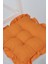 Fancy Fırfırlı Pofidik Turuncu Sandalye Minderi Bağcıklı 42X42CM 3