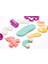 Doğal Oyun Hamuru Unicorn Dream Set 4*150GR, Kalıp, Damga Roller, Ahşap Mini Merdane 4