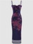 ROSEN DRESS - ÇİÇEK BASKILI ASTARLI MİDİ ELBİSE 1