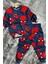 Erkek Çocuk Ağ ve Örümcek Adam Kafa Baskılı Lacivert Pijama Takımı 4