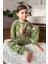 Erkek Çocuk Üzerinde Fil ve Papağan Digital Baskılı Yeşil Pijama Takımı 2