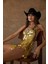 Zincirli Dısco Elbise - Gold 3