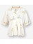 Flora Beyaz Viscose Bluz 1