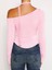 Naıva Asimetrik Pembe Bluz 5