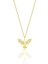 Gümüş Altın Yaldızlı Zirkon Taşlı Anka Kuşu Kolye SGTL12680GOLD 1