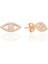 Gümüş Rose Zirkon Taşlı Işıldayan Göz Küpe SGTL12716ROSE 1
