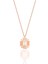 Gümüş Rose Baget Kesim Zirkon Taşlı Güneş Işığı Kolye SGTL12682ROSE 1