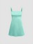 Saten Mini Elbise - Mint Yeşili 3