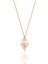 Gümüş Rose Zirkon Taşlı Yıldız Yağmuru Kolye SGTL12684ROSE 1