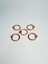 Zamak Düz Yuvarlak Halka Kulp - Rose - 55 mm - 5 Adet 1