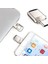 32GB-64GB-512-1TB Type-C Flash Bellek 3.1 USB Bellek Mini Metal Dual Hem Telefona Hem Bilgisayara 2