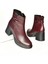 T654035203 Bordo Kalın Topuklu Kadın Bot 3