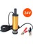 24V Klips Sarı 12 V Volt Elektrikli Yakıt Transfer Pompası 12L/DK 12V 24V Dc Paslanmaz Çelik Kabuklu Dizel Yağ Su Daldırma Pompası (Yurt Dışından) 1