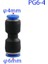 Pg6-4 Tarzı Hava Su Hortumu Tüpü Için Plastik Bağlantı Pu Pnömatik Fittings Fitting Gaz Hızlı Bağlantı (Yurt Dışından) 1