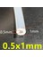 0,5x1 mm Stili 1 Metre Gıda Sınıfı Şeffaf Silikon Boru Kauçuk Hortum Su Gaz Borusu (Yurt Dışından) 1