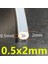 0,5X2MM Tarzı 1 Metre Gıda Sınıfı Şeffaf Silikon Boru Kauçuk Hortum Su Gaz Borusu (Yurt Dışından) 1