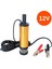 12V Klips Sarı 12 V Volt Elektrikli Yakıt Transfer Pompası 12L/DK 12V 24V Dc Paslanmaz Çelik Kabuklu Dizel Yağ Su Daldırma Pompası (Yurt Dışından) 1