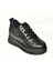 S602008704 Siyah Kalın Tabanlı Spor Ayakkabı Sneakers 1