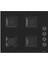 Elegance Plus Siyah Cam 3'lü Ankastre Set ( XE61CS-SS205-D077 ) 3