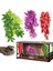 Gri Stil Simülasyon Bitki Süsü Kertenkele Üretim Kutusu Tırmanma Kertenkeleler Kertenkeleler Gecko Habitat Dekorasyon Bitkisi Hasır Pet Malzemeleri (Yurt Dışından) 2