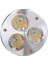 Gümüş Tarzı GU10 3W 3 LED Yüksek Güç Spot Işık Ampul Lamba Işık Dc 12V Sıcak Beyaz (Yurt Dışından) 4