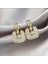 Rhinestones Taşlı Kare Küpe 5