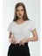 Yuvarlak Yaka Beyaz Regular Boxy Organik Pamuk T-Shirt 1
