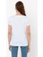 Yuvarlak Yaka Beyaz Regular Boxy Organik Pamuk T-Shirt 5