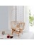 Bw 6030 - Tekerlekli Sallanır Sabitlenir Pratik Ahşap Bebek Beşik 50X90 1