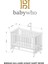 Bw 6040 - Tekerlekli Sallanır Sabitlenir Kademeli Anne Yanı Ahşap Bebek Beşik 60X120 9