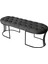 Viego Siyah Bench Puf,metal 2
