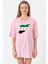 Suriye Yeni Bayrak Pembe Kadın Oversize Tshirt 1