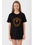 Camp Half Blood Zeus Siyah Kadın Oversize Tshirt 1
