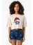 Mustache Christmas Hero Bej Kadın Crop Tshirt 1