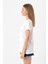 Rose Number One Girl Beyaz Kadın Bisikletyaka Tshirt 3