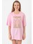 Bioshock Fontaine Futuristics Pembe Kadın Oversize Tshirt 1