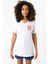 Rick And Morty Vindicators Beyaz Kadın V Yaka Tshirt 1