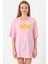 Fallout Lettern Pembe Kadın Oversize Tshirt 1