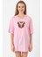 Jupiters Legacy Utopian Chest Pembe Kadın Oversize Tshirt 1