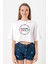 Christmas Holiday Wreath Beyaz Kadın Crop Tshirt 1