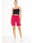 x Serüven %100 Pamuk Kadın Fuşya 2 Iplik Cepli Şort 1