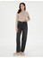 Kadın Bej Slim Fit Balıkçı Yaka Basic Kazak 50290579-VR011 4