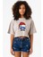 Mustache Christmas Hero Taş Rengi Kadın Crop Kapşonlu 1