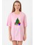 LEGO Man Christmas Pembe Kadın Oversize Tshirt 1